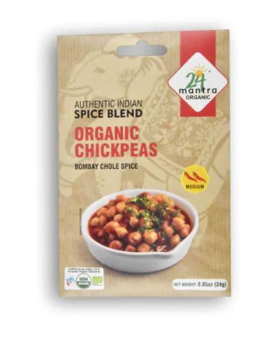 24 MANTRA ORGANIC Organic Chickpeas Bombay Chole Spice 0.85 OZ